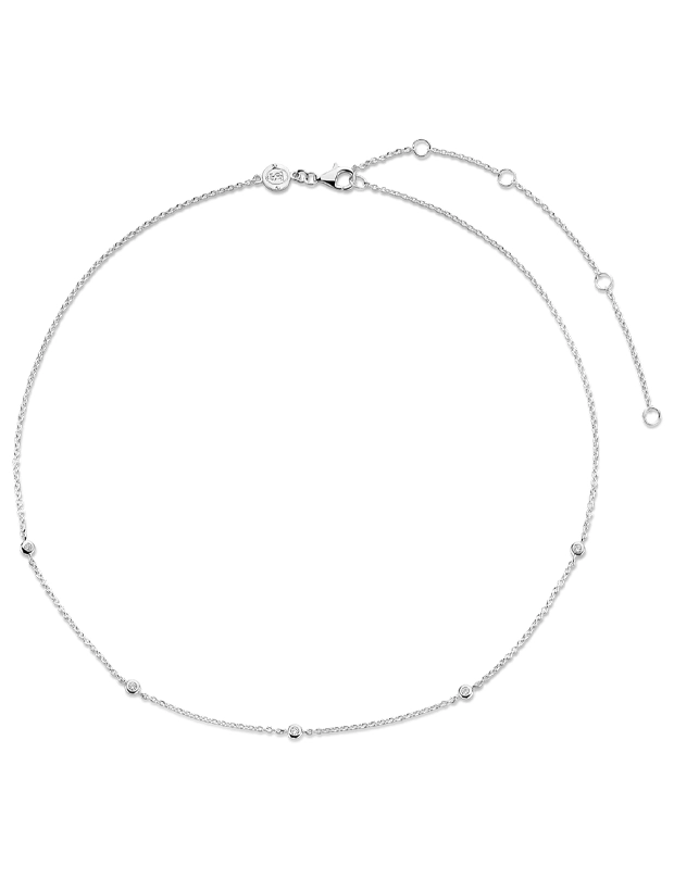 Ti Sento Basic Zirconia Halsband 42cm - Silver 3978ZI/42, klocka som du kan handla till bra pris hos oss på Klockmaster.