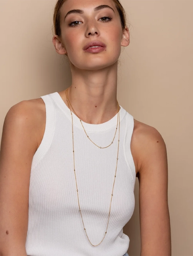 Ti Sento Basic Zirconia Halsband 42cm - Guld 3978ZY/42, klocka som du kan handla till bra pris hos oss på Klockmaster.