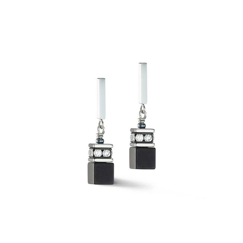 Coeur de Lion Örhängen med stift Black-Crystal  401821-1318, handla denna klocka online eller i butik hos klockmaster