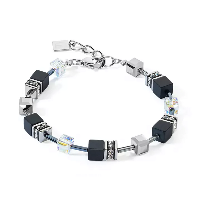 Coeur de Lion Armband Black-Crystal Silver 401830-1318, handla denna klocka online eller i butik hos klockmaster