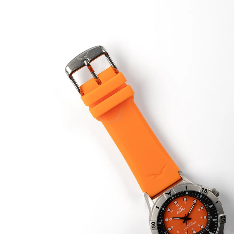 GUL No 2 Svart/Orange 36mm, klocka som du kan handla till bra pris hos oss på Klockmaster.