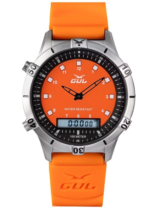 GUL No. 1 Ana-Digi 42mm 539014210BkOr, handla denna klocka online eller i butik hos klockmaster