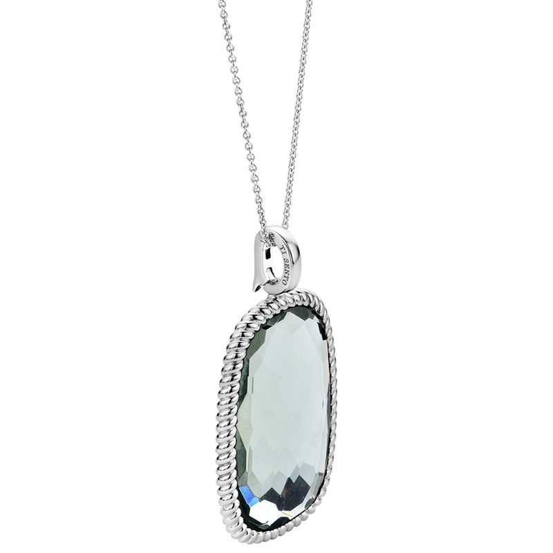 Ti Sento Milano Pendant - Silver och Grön 6766GG, handla denna klocka online eller i butik hos klockmaster