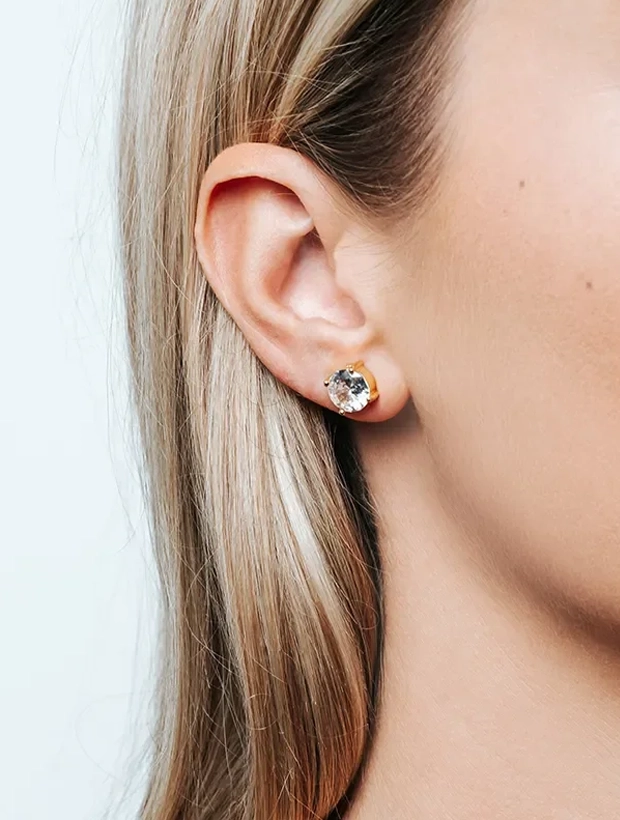 Ti Sento Classic Zirconia Earstuds 9mm - Guld 7321ZY, klocka som du kan handla till bra pris hos oss på Klockmaster.