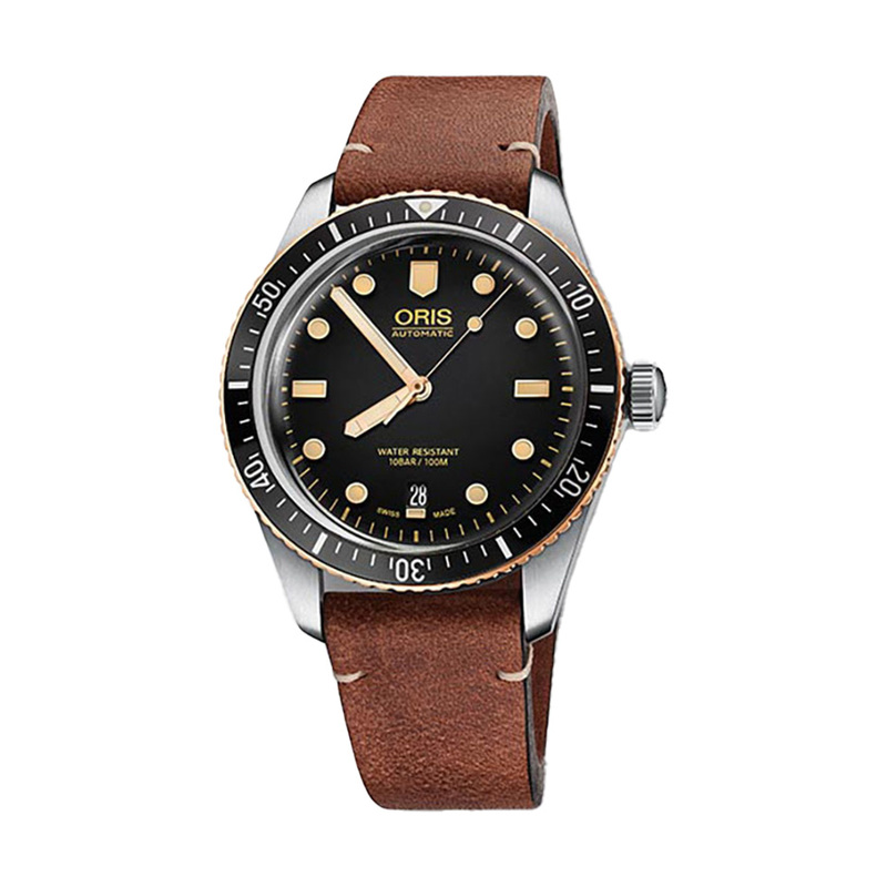 ORIS Divers Herritage 65 40mm 73377074354LSDARKBROWN, handla denna klocka online eller i butik hos klockmaster