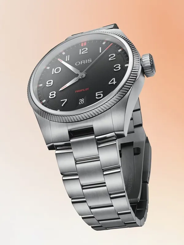 ORIS ProPilot Date 41mm 73378054164MB, klocka som du kan handla till bra pris hos oss på Klockmaster.