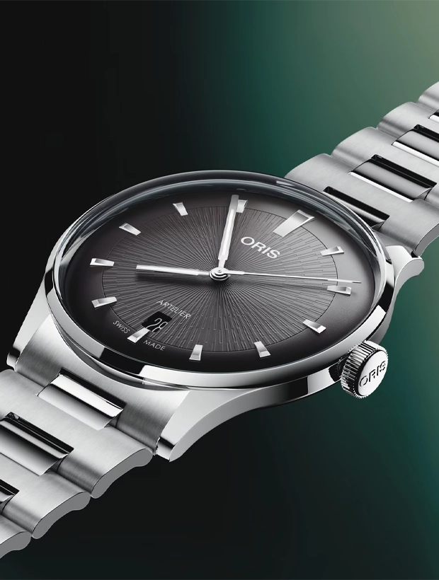 ORIS Artelier Date 38mm 73378104054MB, klocka som du kan handla till bra pris hos oss på Klockmaster.