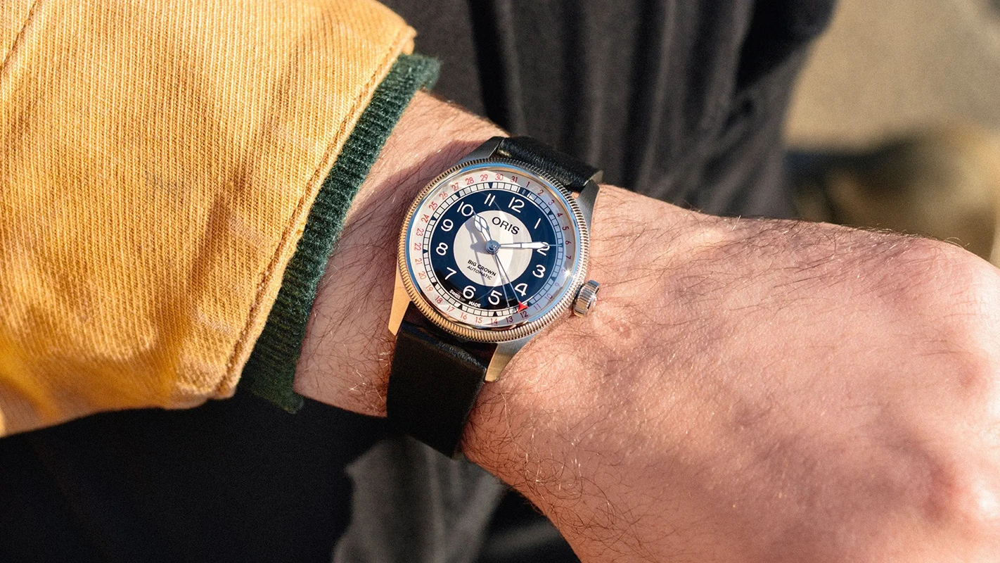 ORIS Big Crown Pointer Date Bullseye 38mm, klocka som du kan handla till bra pris hos oss på Klockmaster.