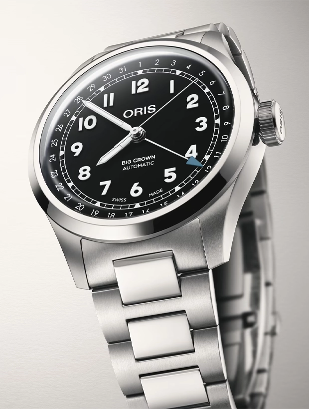 ORIS Big Crown Pointer Date 40mm 75477984064MB, klocka som du kan handla till bra pris hos oss på Klockmaster.
