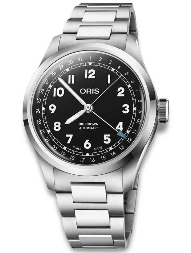 ORIS Big Crown Pointer Date 40mm 75477984064MB, handla denna klocka online eller i butik hos klockmaster