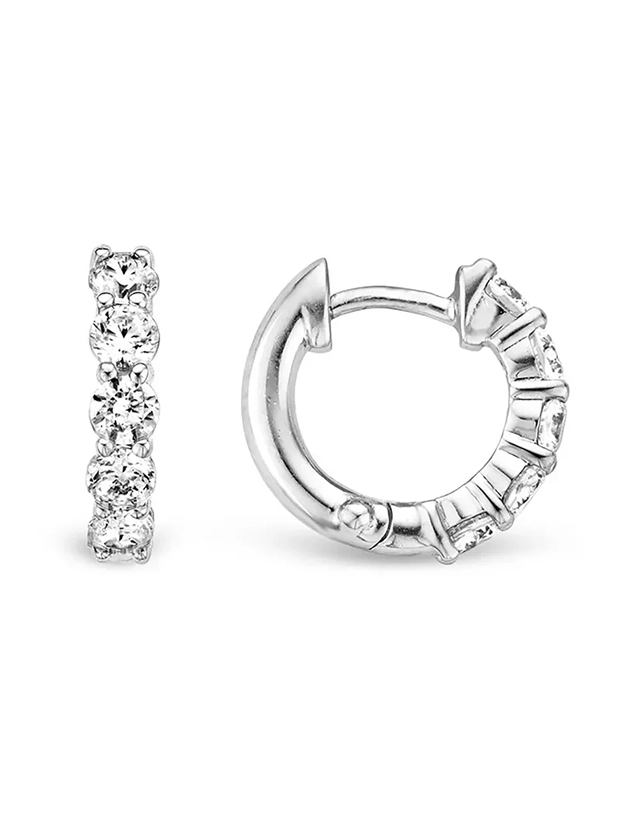 Ti Sento Tennis Small Hoops Örhängen 15mm - Silver 7718ZI, klocka som du kan handla till bra pris hos oss på Klockmaster.