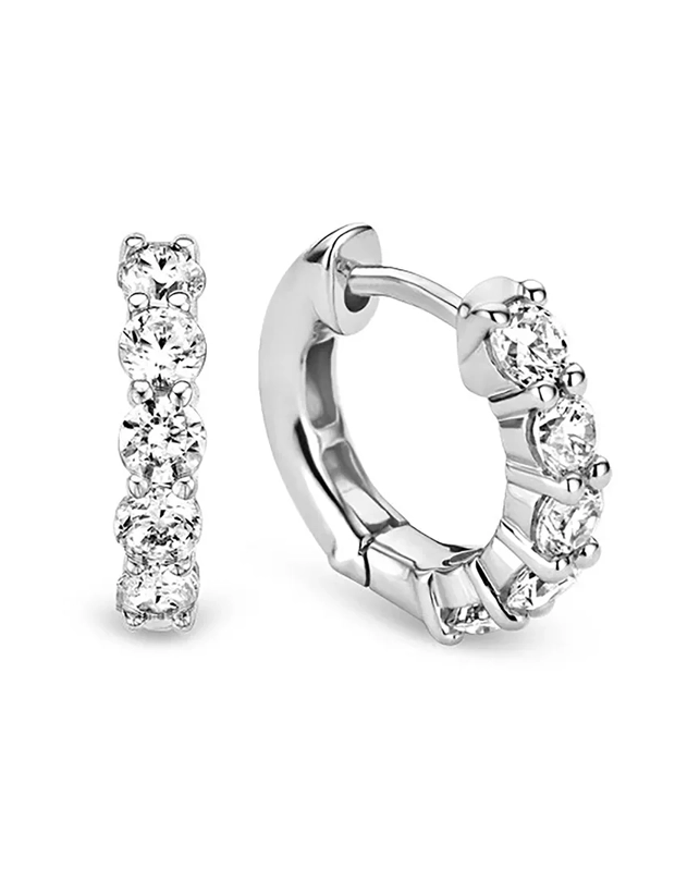 Ti Sento Tennis Small Hoops Örhängen 15mm - Silver 7718ZI, handla denna klocka online eller i butik hos klockmaster