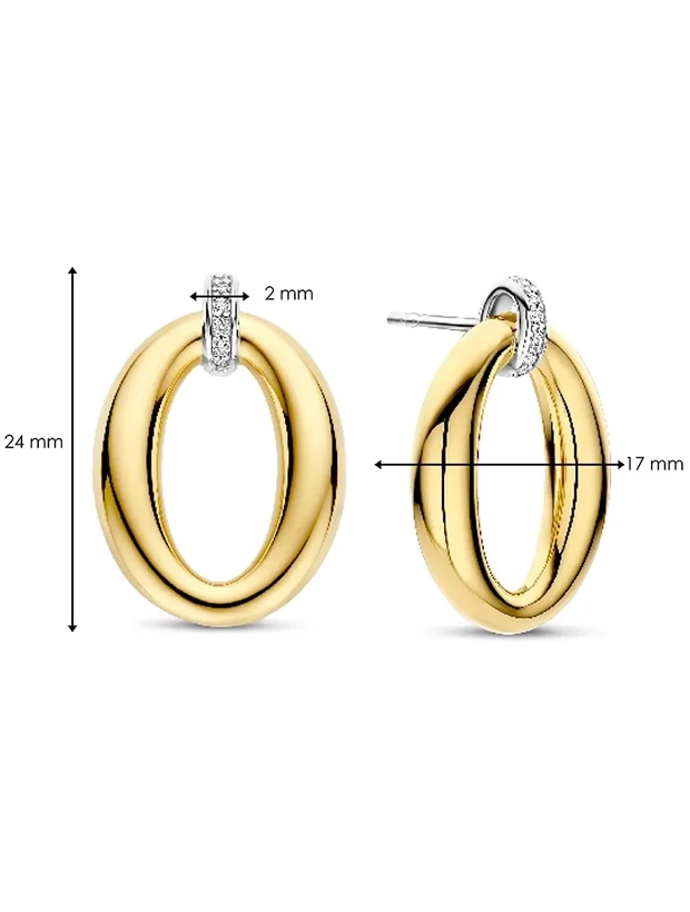 Ti Sento Classic Soft Oval Örhängen - Guld 78013ZY, klocka som du kan handla till bra pris hos oss på Klockmaster.