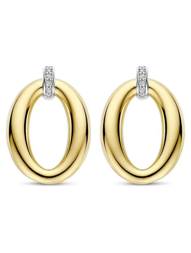 Ti Sento Classic Soft Oval Örhängen - Guld 78013ZY, klocka som du kan handla till bra pris hos oss på Klockmaster.