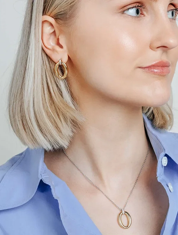 Ti Sento Classic Soft Oval Örhängen - Guld 78013ZY, klocka som du kan handla till bra pris hos oss på Klockmaster.