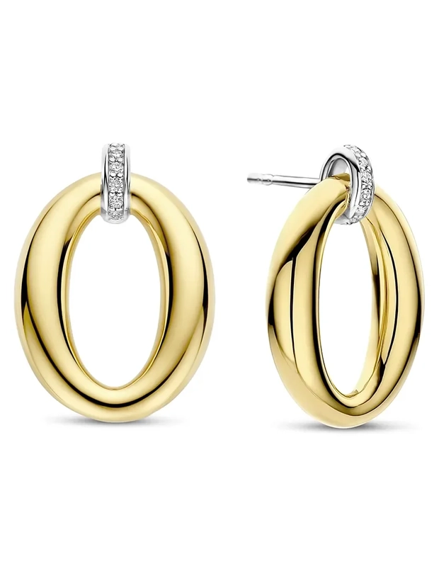 Ti Sento Classic Soft Oval Örhängen - Guld 78013ZY, handla denna klocka online eller i butik hos klockmaster