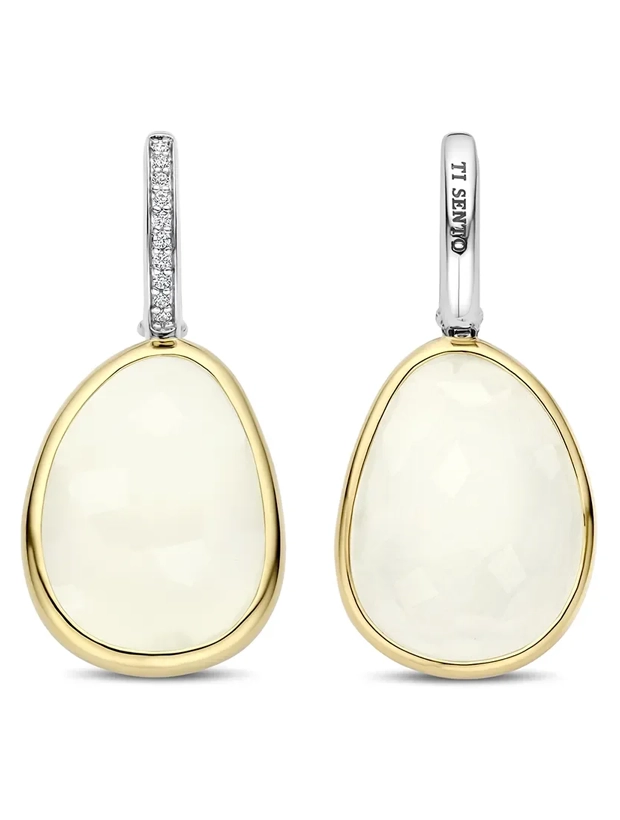 Ti Sento Drop Örhängen Luxury stone - Guld/Silver 78026MW, klocka som du kan handla till bra pris hos oss på Klockmaster.