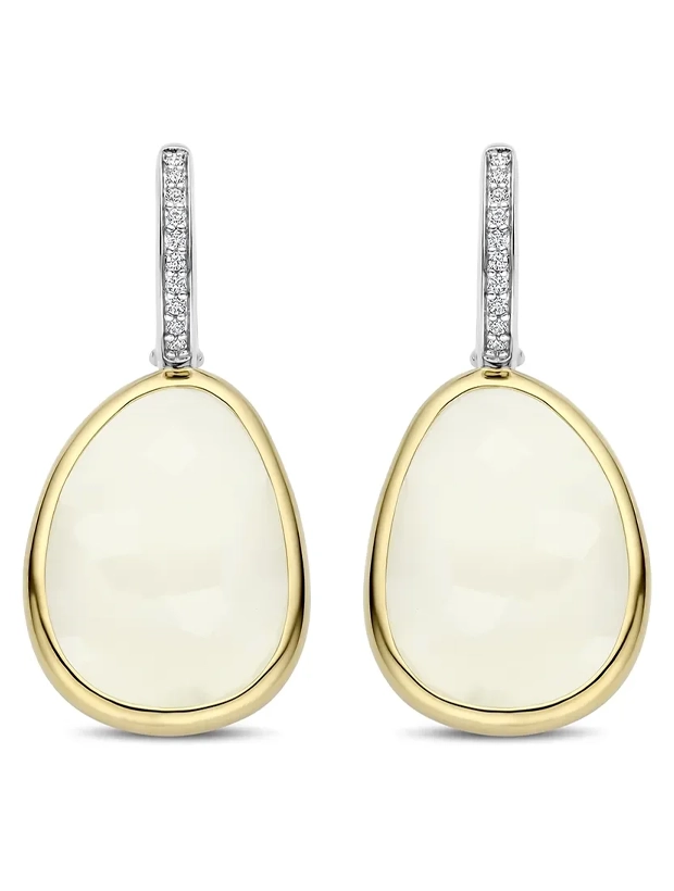 Ti Sento Drop Örhängen Luxury stone - Guld/Silver 78026MW, klocka som du kan handla till bra pris hos oss på Klockmaster.