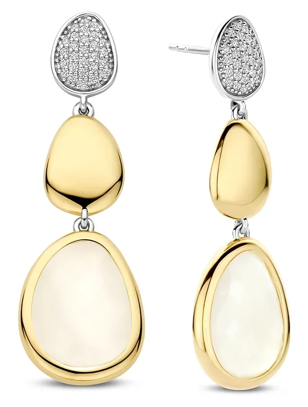 Ti Sento Drop Örhängen Luxury stone - Guld/Silver 78028MW, handla denna klocka online eller i butik hos klockmaster