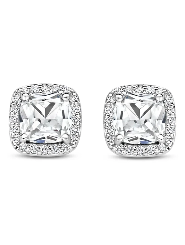 Ti Sento Classic Square Zirconia Earstuds - Silver 78029ZI, klocka som du kan handla till bra pris hos oss på Klockmaster.