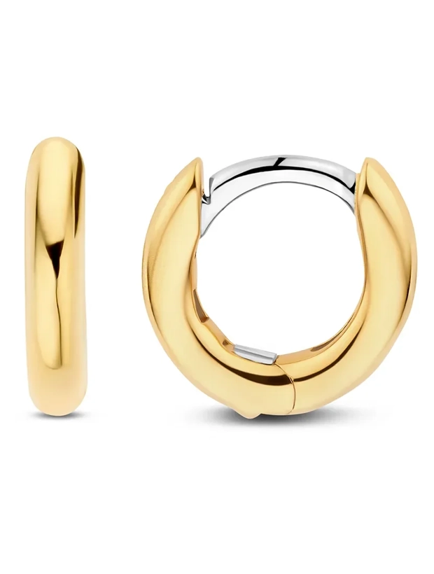 Ti Sento Classic Huggies Vermeil Örhängen 12mm - Guld 7811YS, klocka som du kan handla till bra pris hos oss på Klockmaster.