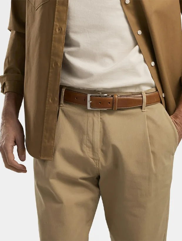 Saddler Odense Läderbälte 105cm - Ljusbrun 783380002105, klocka som du kan handla till bra pris hos oss på Klockmaster.