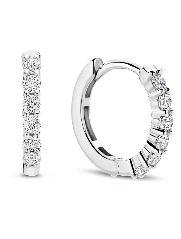 Ti Sento Tennis Small Hoops 14mm - Silver 7957ZI, handla denna klocka online eller i butik hos klockmaster