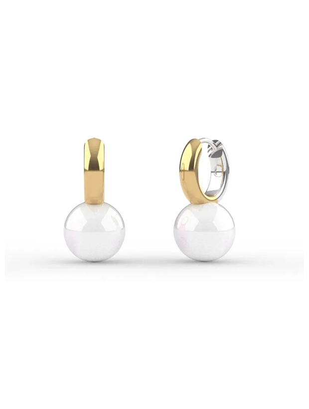 Ti Sento Pearl Hoops Örhängen - Guld 7986YP, handla denna klocka online eller i butik hos klockmaster