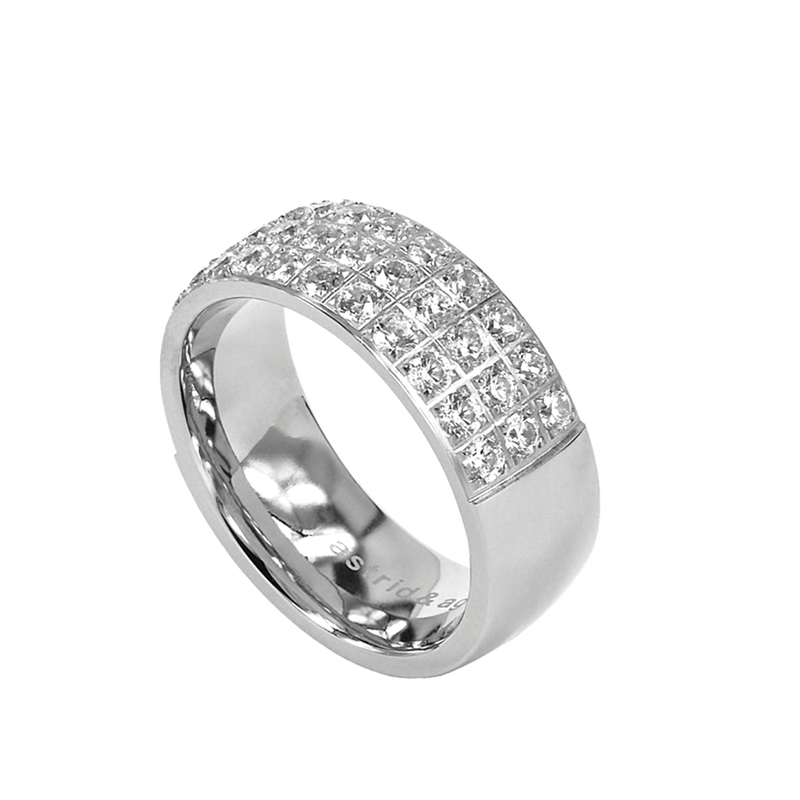 Astrid och Agnes Ring Clarissa - Stål AA354728, handla denna klocka online eller i butik hos klockmaster