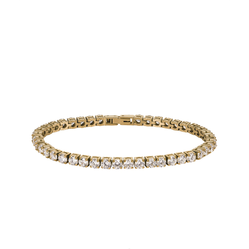 Astrid och Agnes Armband Glimra - Guld / Klar kristall AA359471, handla denna klocka online eller i butik hos klockmaster