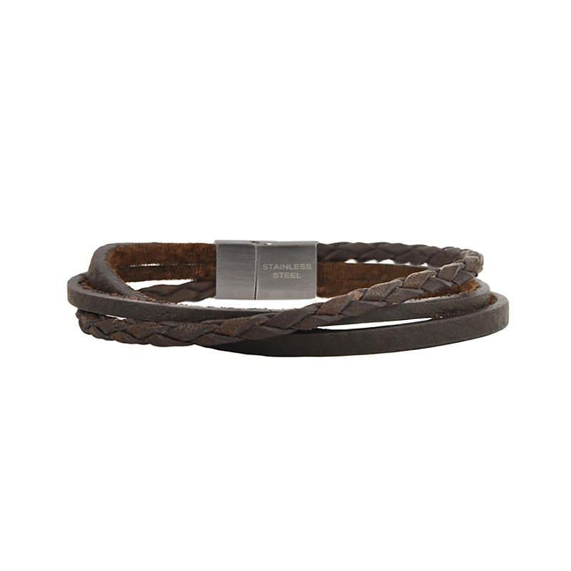 AROCK Armband Victor - Brunt / Stål AA361771, handla denna klocka online eller i butik hos klockmaster