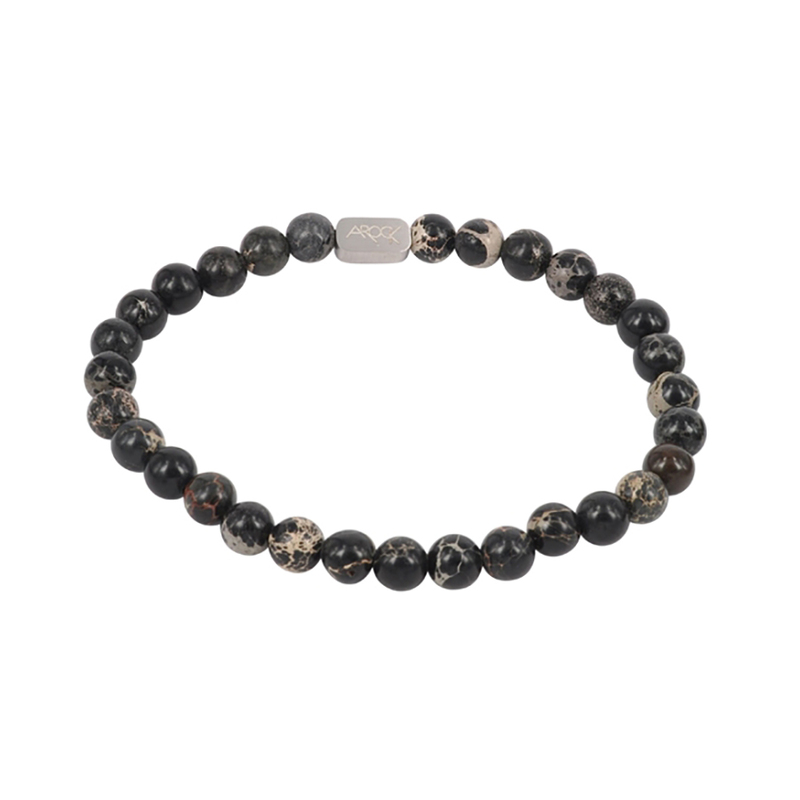 AROCK Armband Morris - Svart och beige AA362242, handla denna klocka online eller i butik hos klockmaster
