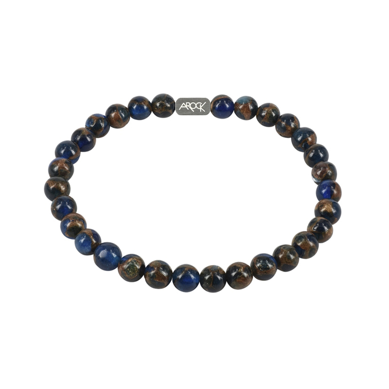 AROCK Armband Morris - Blått och guld AA362891, handla denna klocka online eller i butik hos klockmaster