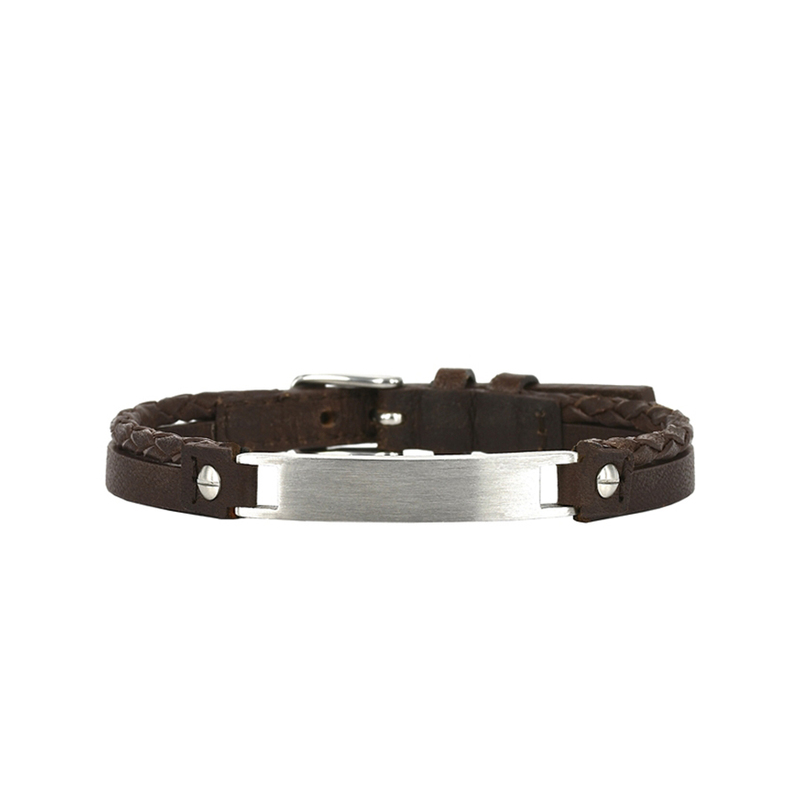 AROCK Armband Pontus - Brun/Stål AA362952, handla denna klocka online eller i butik hos klockmaster