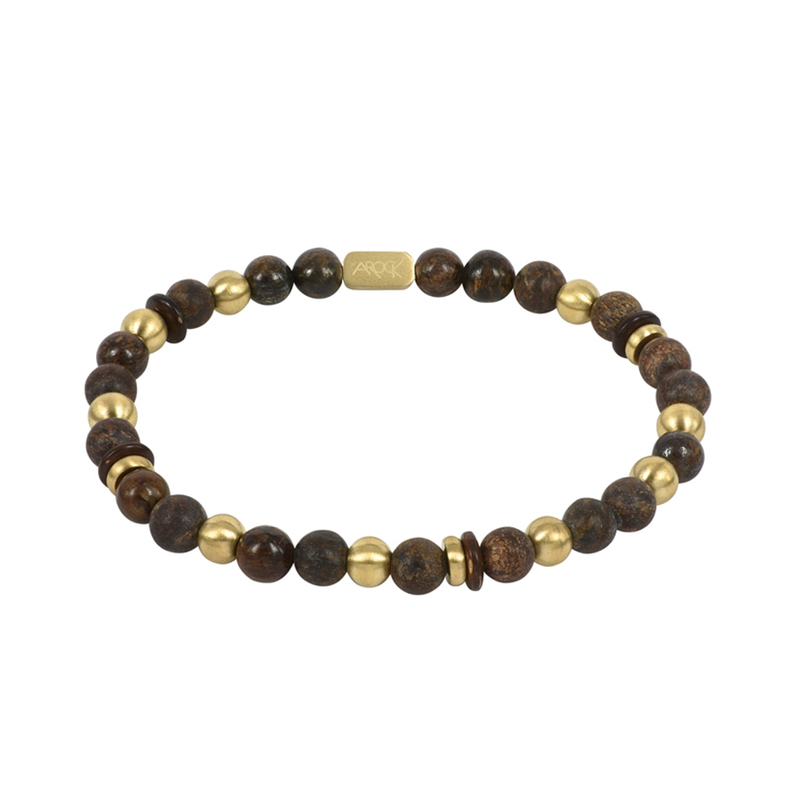 AROCK Armband  - Brunt och guld AA363157, handla denna klocka online eller i butik hos klockmaster
