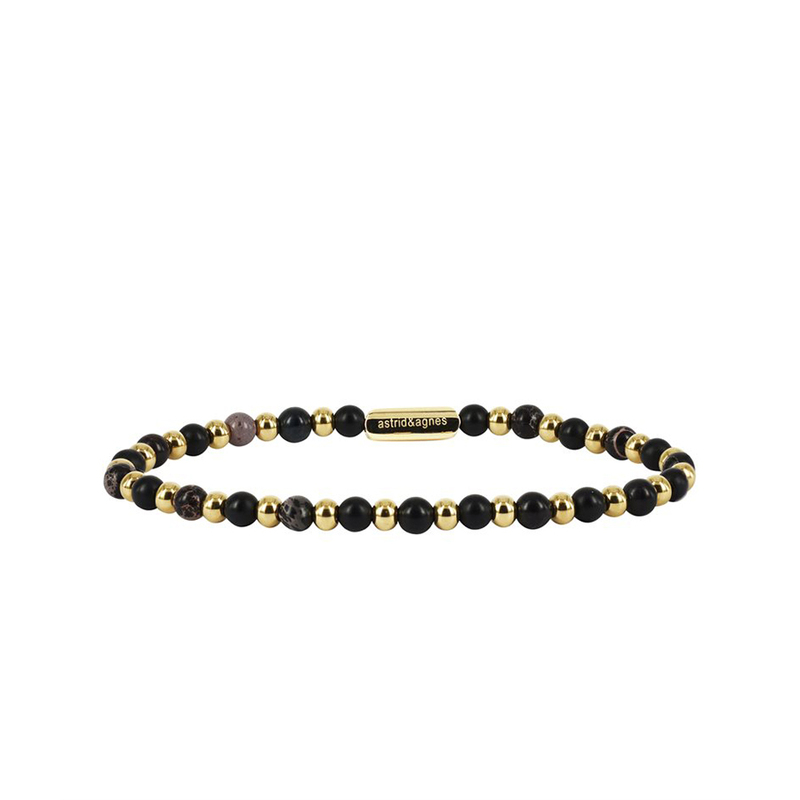 Astrid och Agnes Armband Miza - Svart / Guld AA370339, handla denna klocka online eller i butik hos klockmaster
