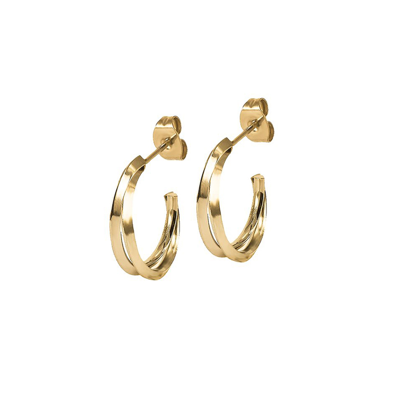 Astrid och Agnes Örhängen Chelsea Small - Guld AA371206, handla denna klocka online eller i butik hos klockmaster