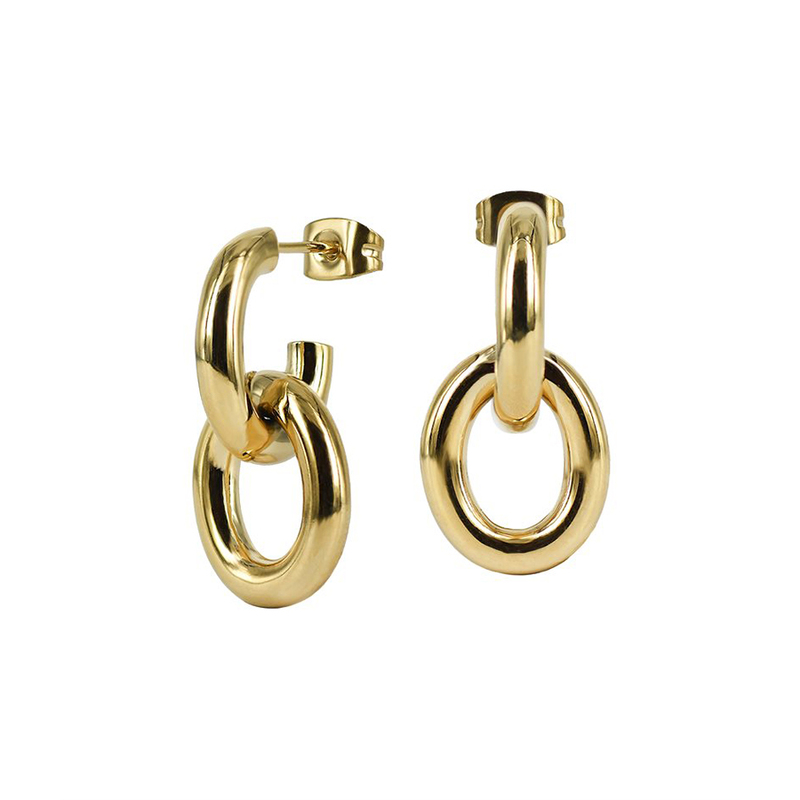 Astrid och Agnes Örhängen Ruby - Guld AA371879, handla denna klocka online eller i butik hos klockmaster