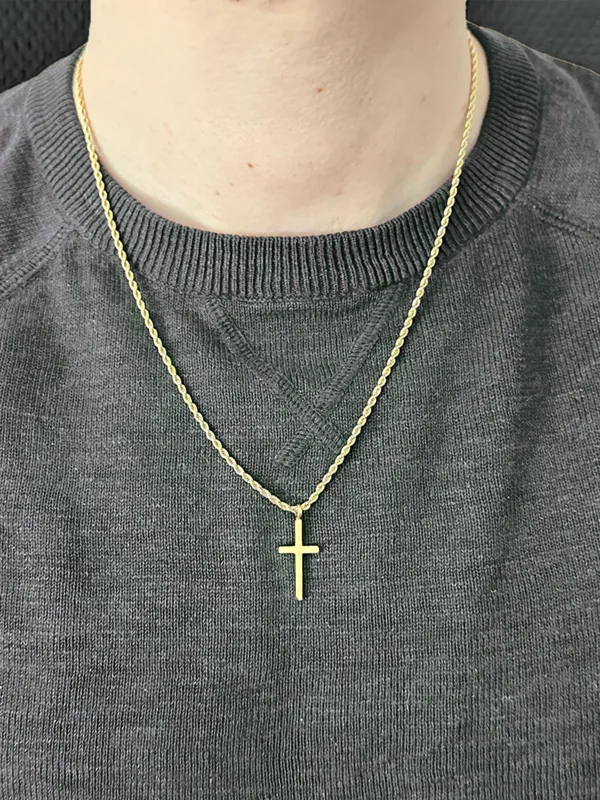 AROCK Halsband Terry Cross Gold AA381526, klocka som du kan handla till bra pris hos oss på Klockmaster.