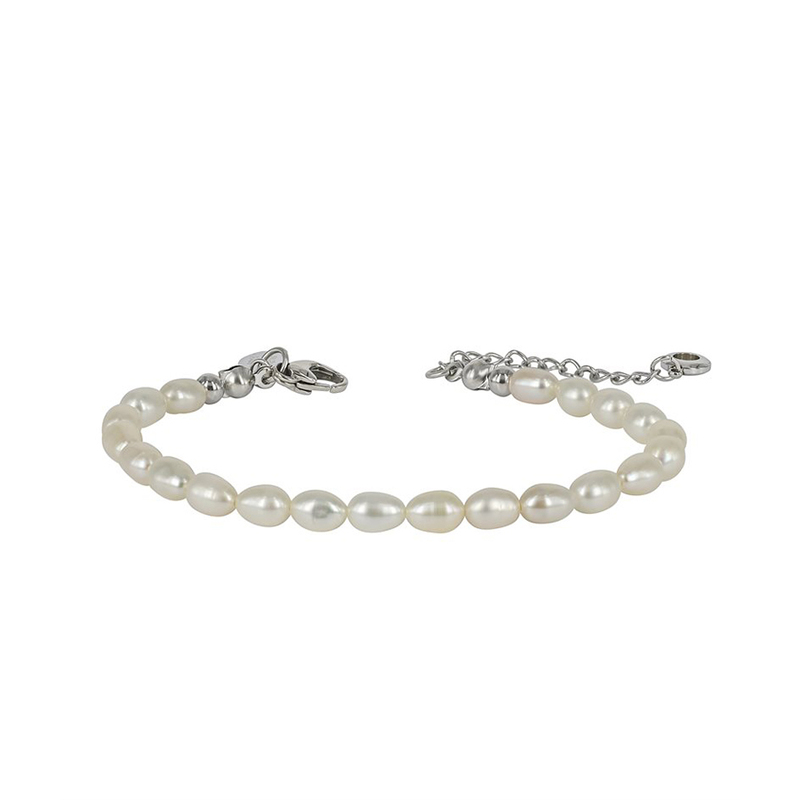 Astrid och Agnes Armband Palma - Silver och vit AA400074, handla denna klocka online eller i butik hos klockmaster