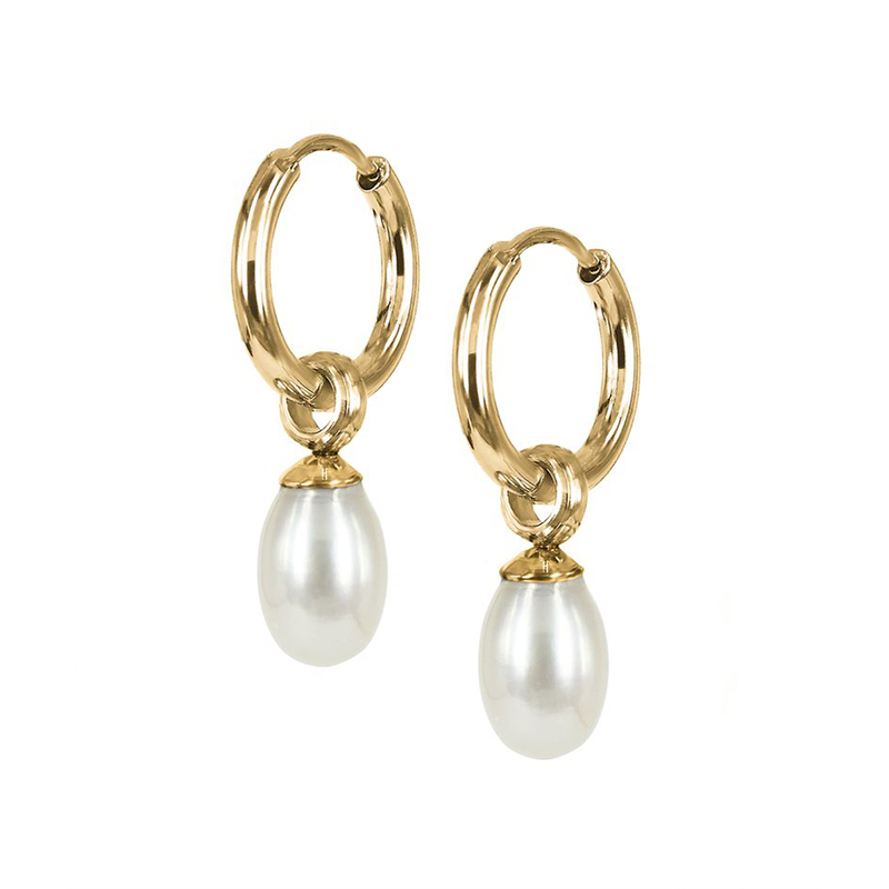 Astrid och Agnes Palma Örhängen Guld och vit AA400104, handla denna klocka online eller i butik hos klockmaster