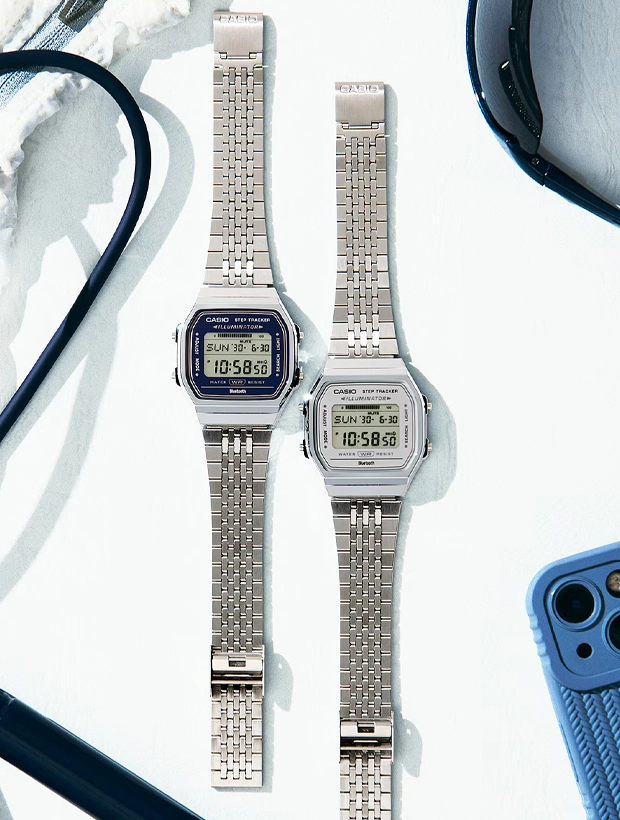CASIO Vintage Iconic Bluetooth 38mm ABL-100WE-2AEF, klocka som du kan handla till bra pris hos oss på Klockmaster.