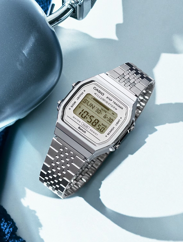 CASIO Vintage Iconic Bluetooth 38mm ABL-100WE-7AEF, klocka som du kan handla till bra pris hos oss på Klockmaster.