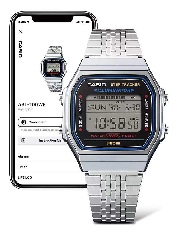 CASIO Vintage Iconic Bluetooth 38mm ABL-100WE-7AEF, klocka som du kan handla till bra pris hos oss på Klockmaster.