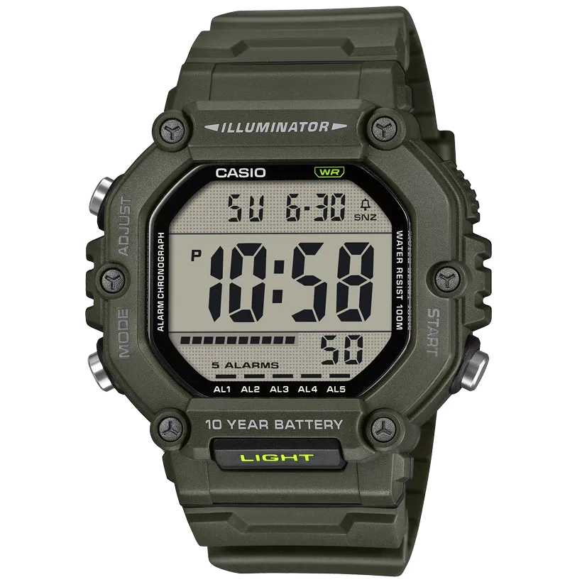 CASIO Timeless Extra Long 50mm AE-1600HX-3AVEF, handla denna klocka online eller i butik hos klockmaster