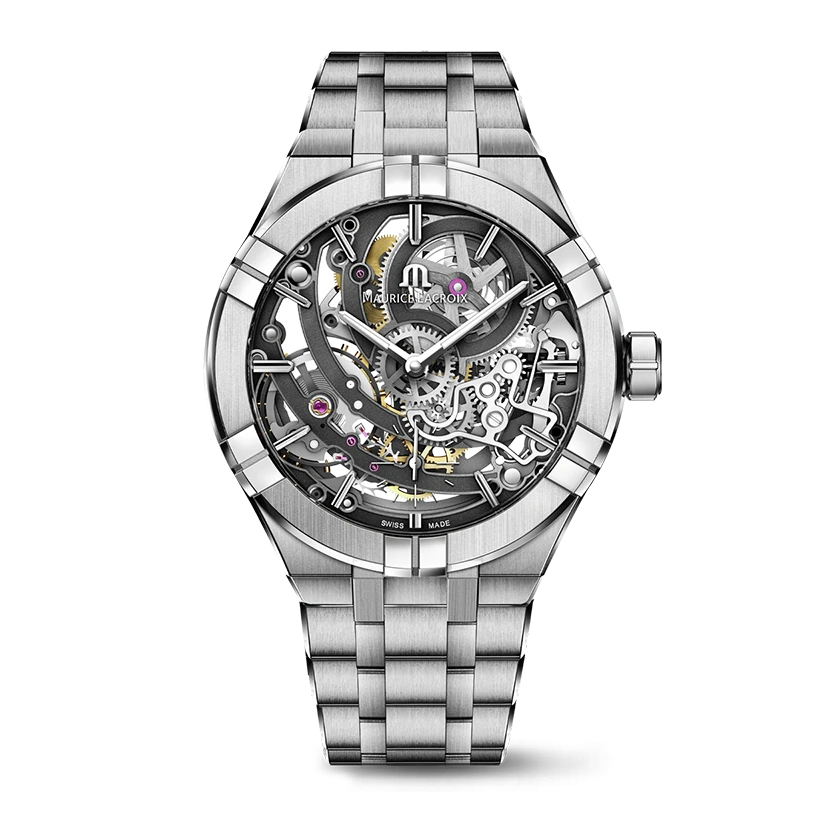 Maurice Lacroix Aikon Automatic Skeleton 45mm, handla denna klocka online eller i butik hos klockmaster