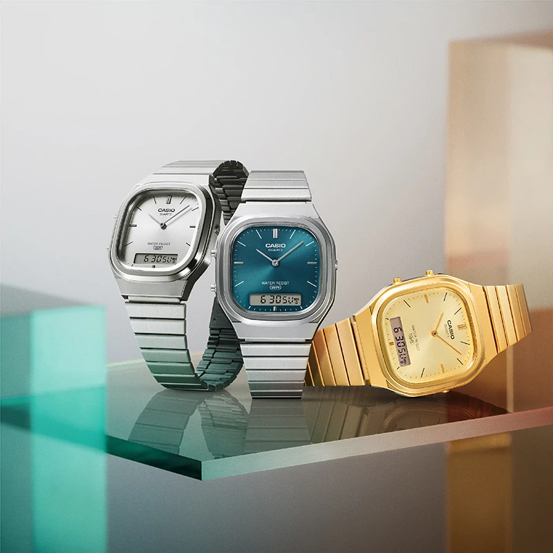 CASIO Vintage Retro-modern 36mm AQ-240E-3AEF, klocka som du kan handla till bra pris hos oss på Klockmaster.