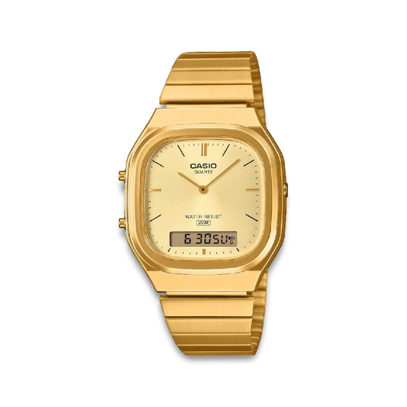 CASIO Vintage Retro-modern 36mm AQ-240EG-9AEF, handla denna klocka online eller i butik hos klockmaster