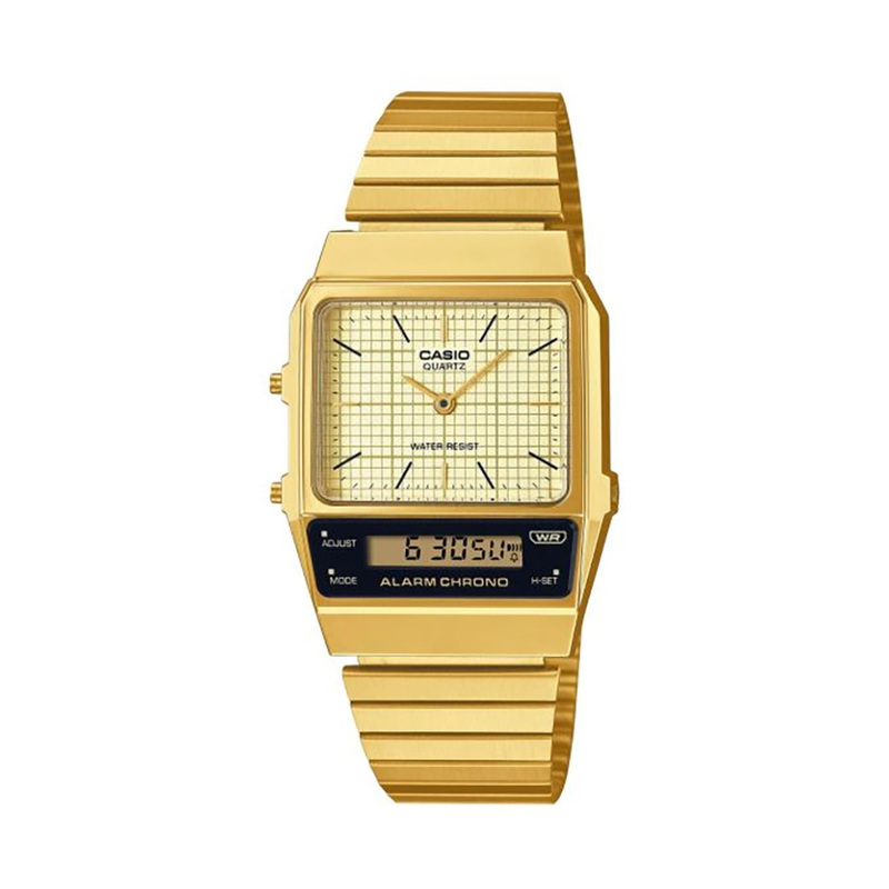 CASIO Vintage 1980s 32mm AQ-800EG-9AEF, handla denna klocka online eller i butik hos klockmaster