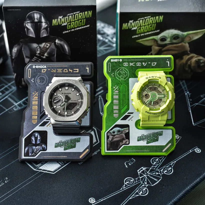 CASIO Baby-G Star Wars: The Mandalorian™ & Grogu™ BA-110YK-3AER-MAN, klocka som du kan handla till bra pris hos oss på Klockmaster.